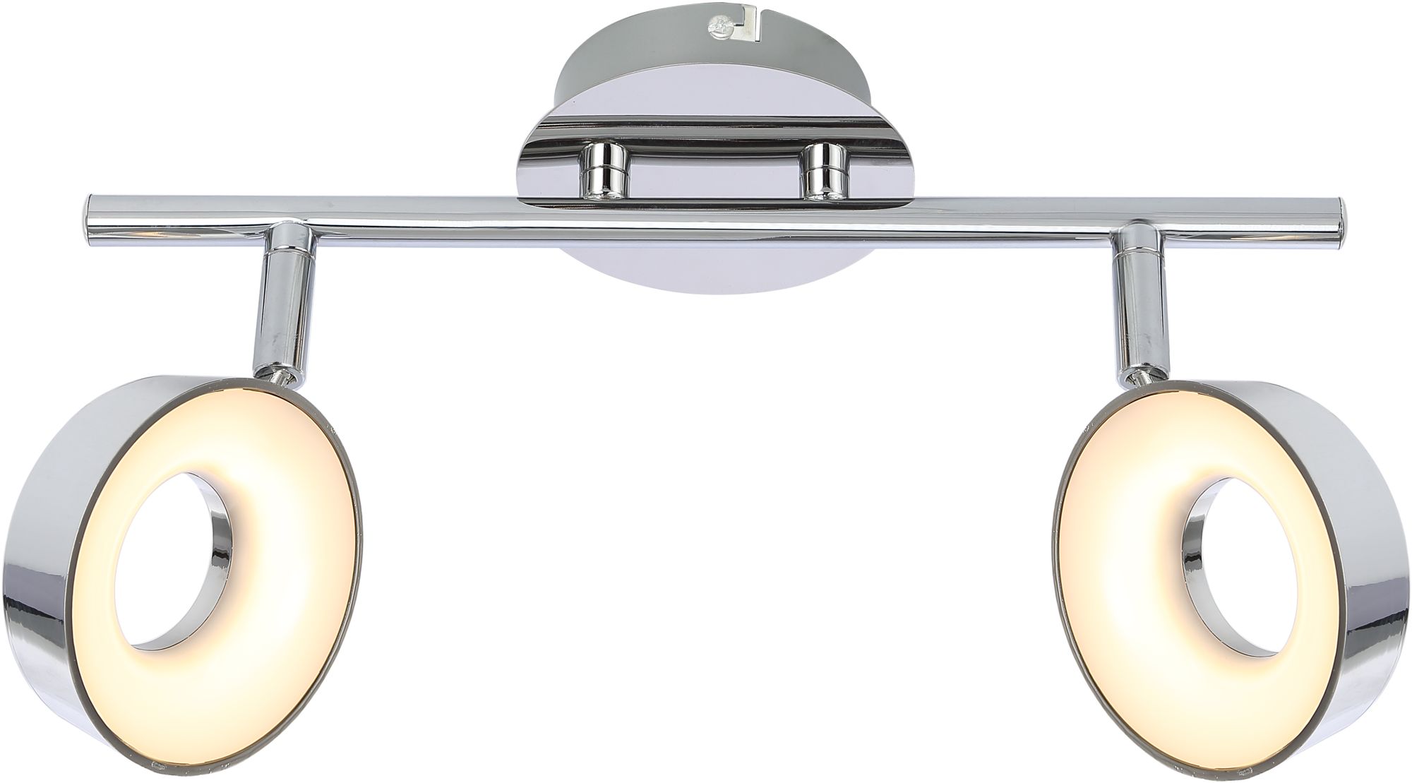 Candellux Isla lampada da soffitto 2x4 W cromo 92-61713