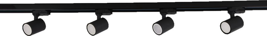 Light Prestige Snow illuminazione a binario 4x50 W nero LP-737BKSET3F