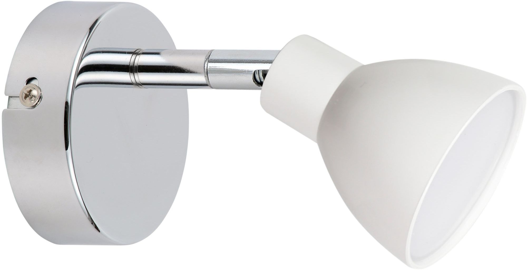 Candellux Roy lampada da parete 1x5 W bianco-cromo 91-67524