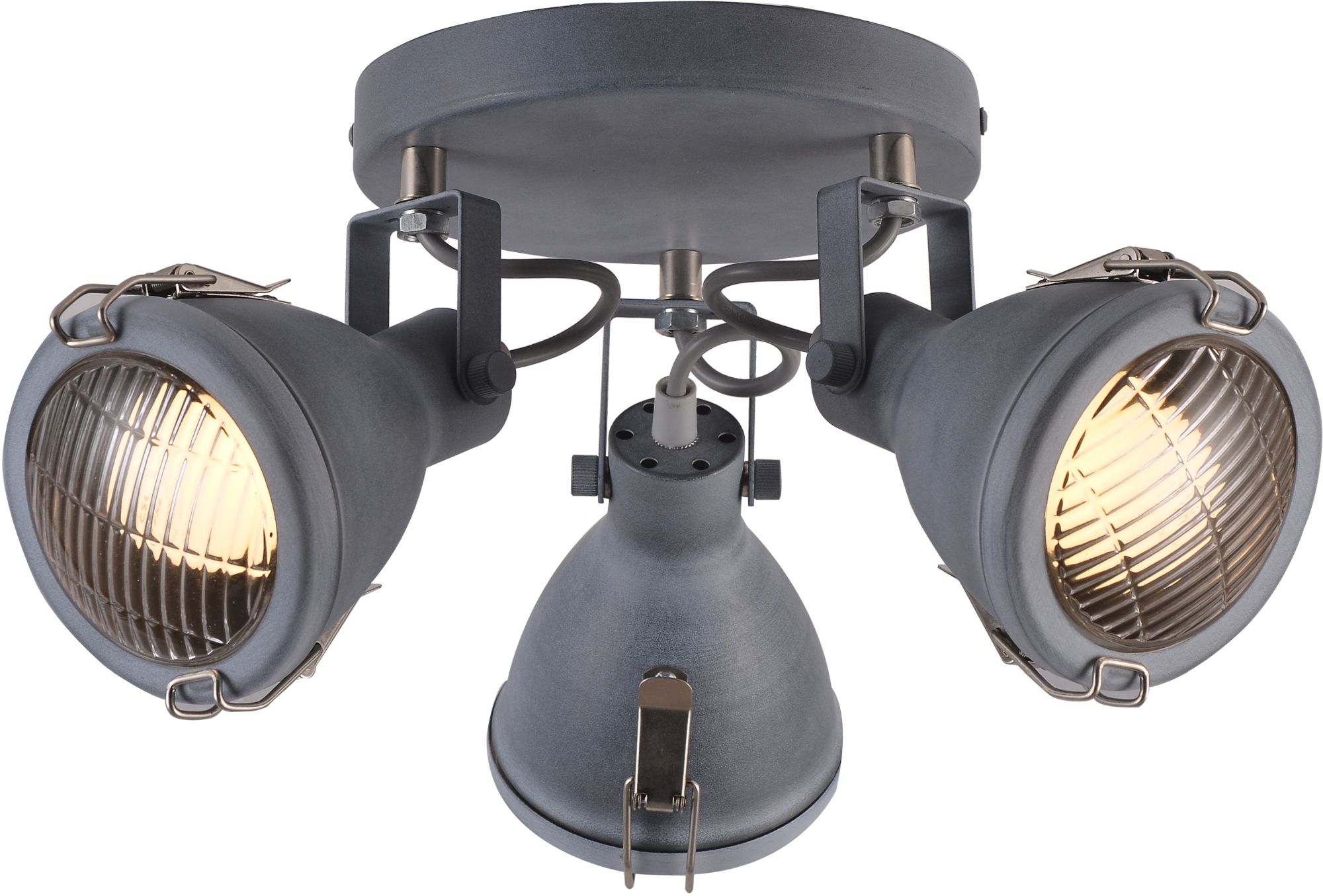 Candellux Crodo lampada da soffitto 3x40 W grigio 98-71132