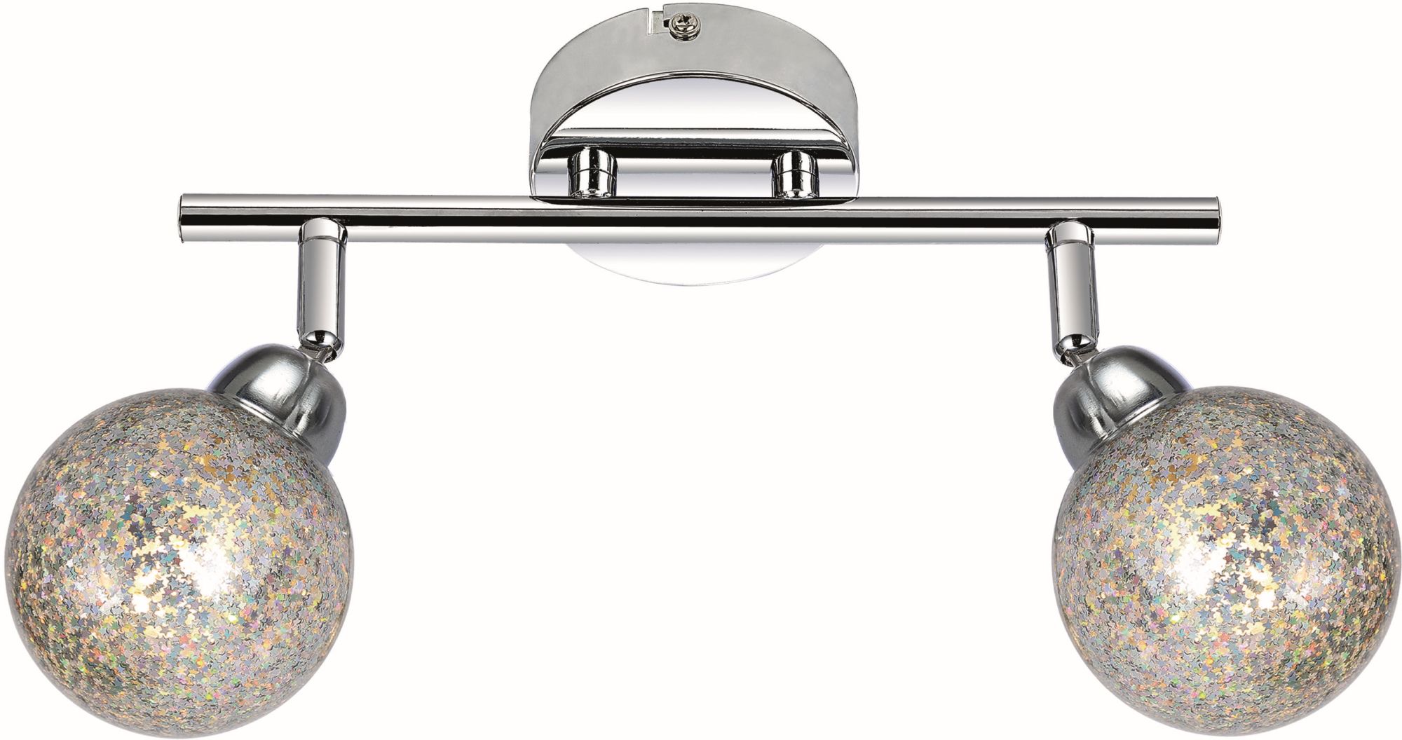 Candellux Kaleidoscope lampada da soffitto 2x4 W cromo 92-61560