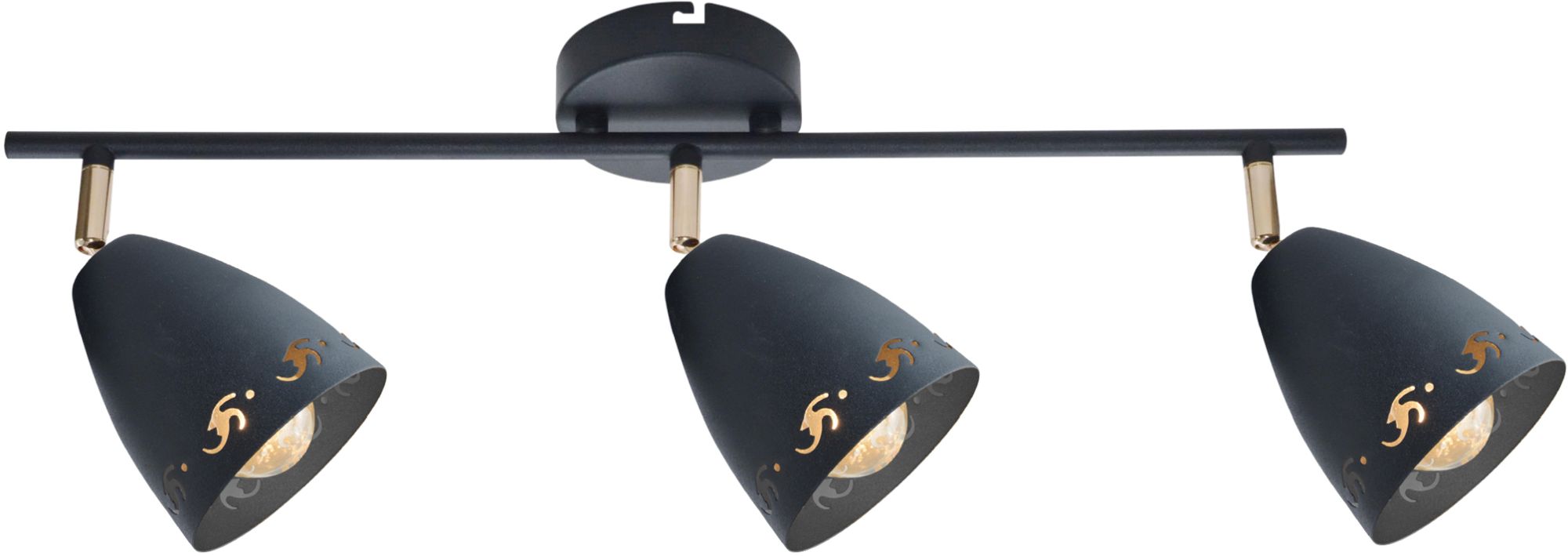 Candellux Coty lampada da soffitto 3x40 W nero 93-67173