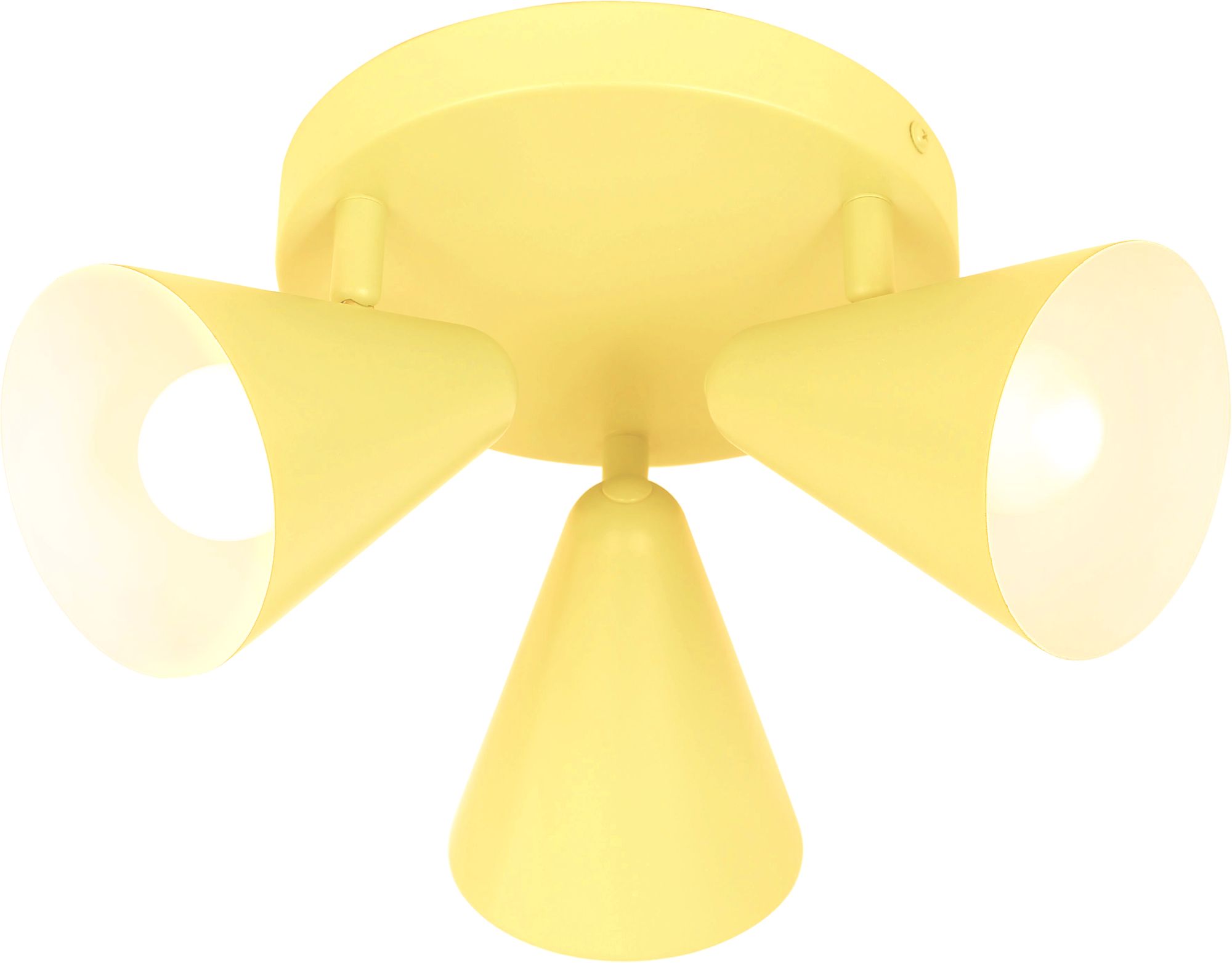 Candellux Amor lampada da soffitto 3x40 W giallo 98-68828