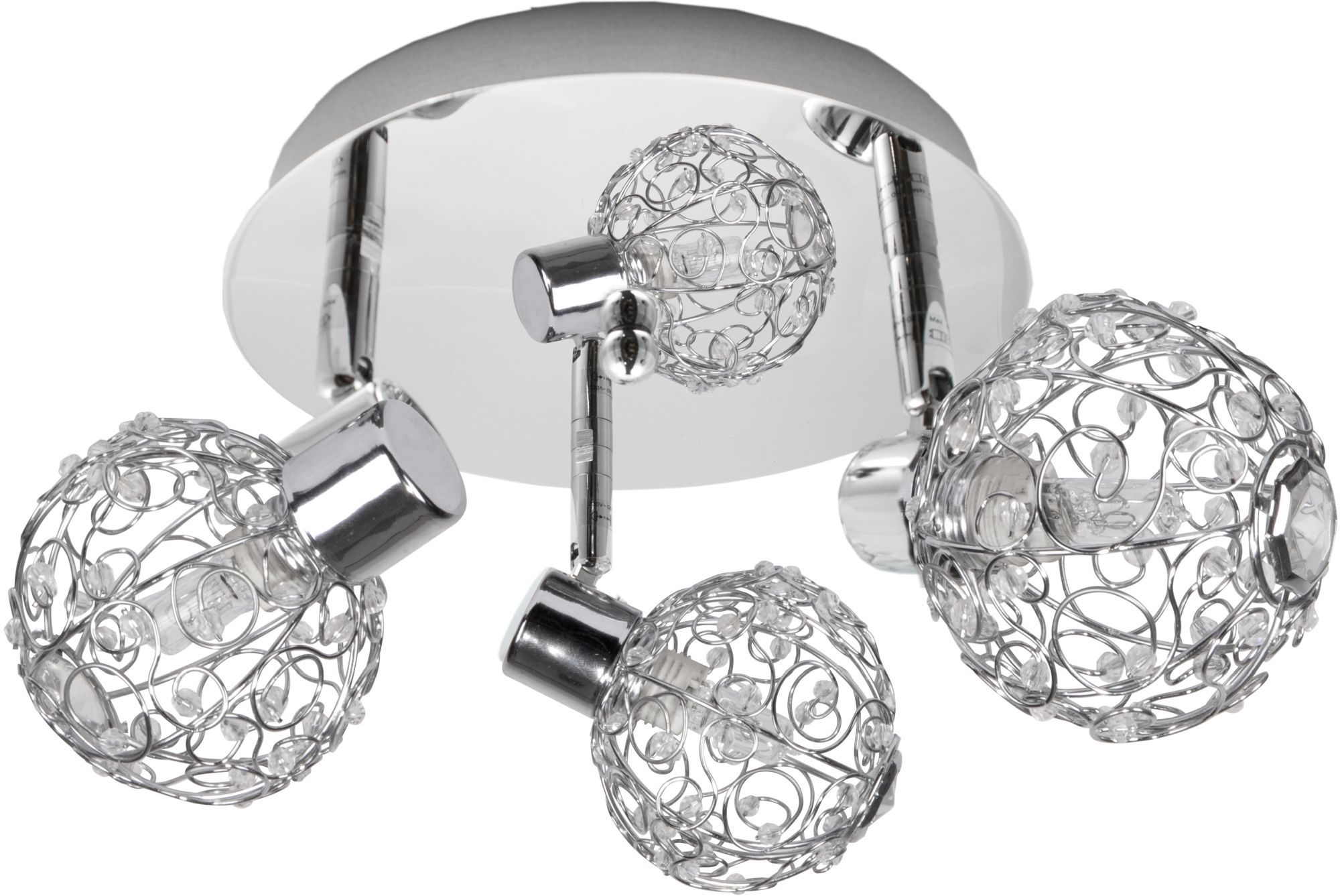 Candellux Collar lampada da soffitto 3x40 W cromo 98-13750