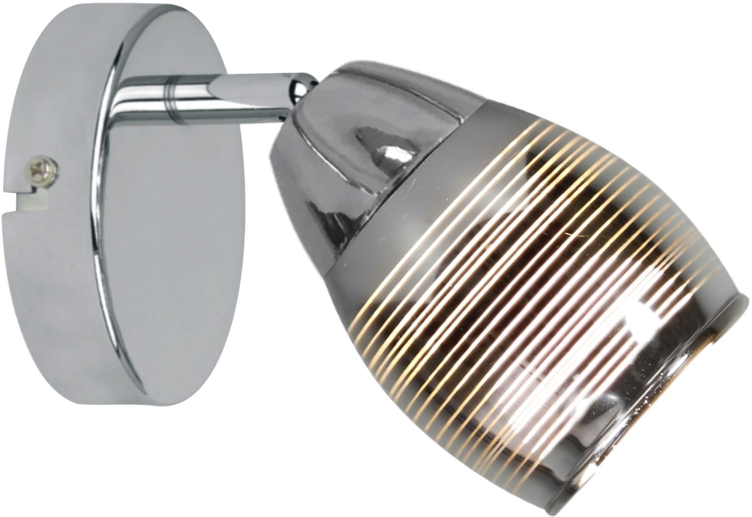 Candellux Milton lampada da parete 1x10 W cromo 91-58904