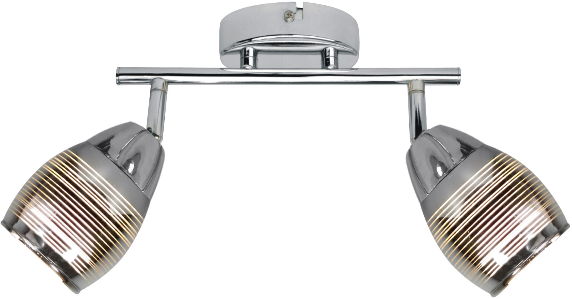 Candellux Milton lampada da soffitto 2x10 W cromo 92-41265