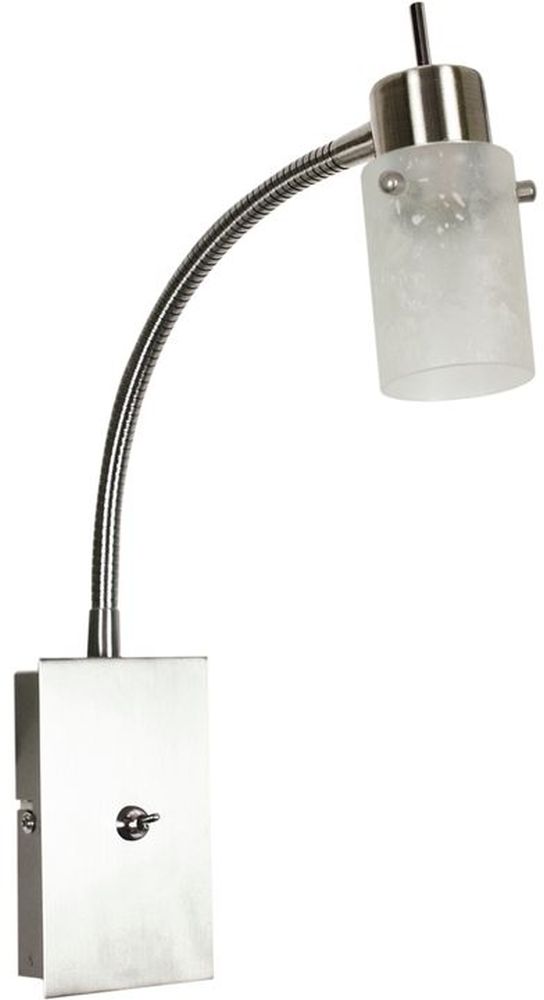 Candellux Frozen lampada da parete 1x40 W bianco-nichel 91-22493
