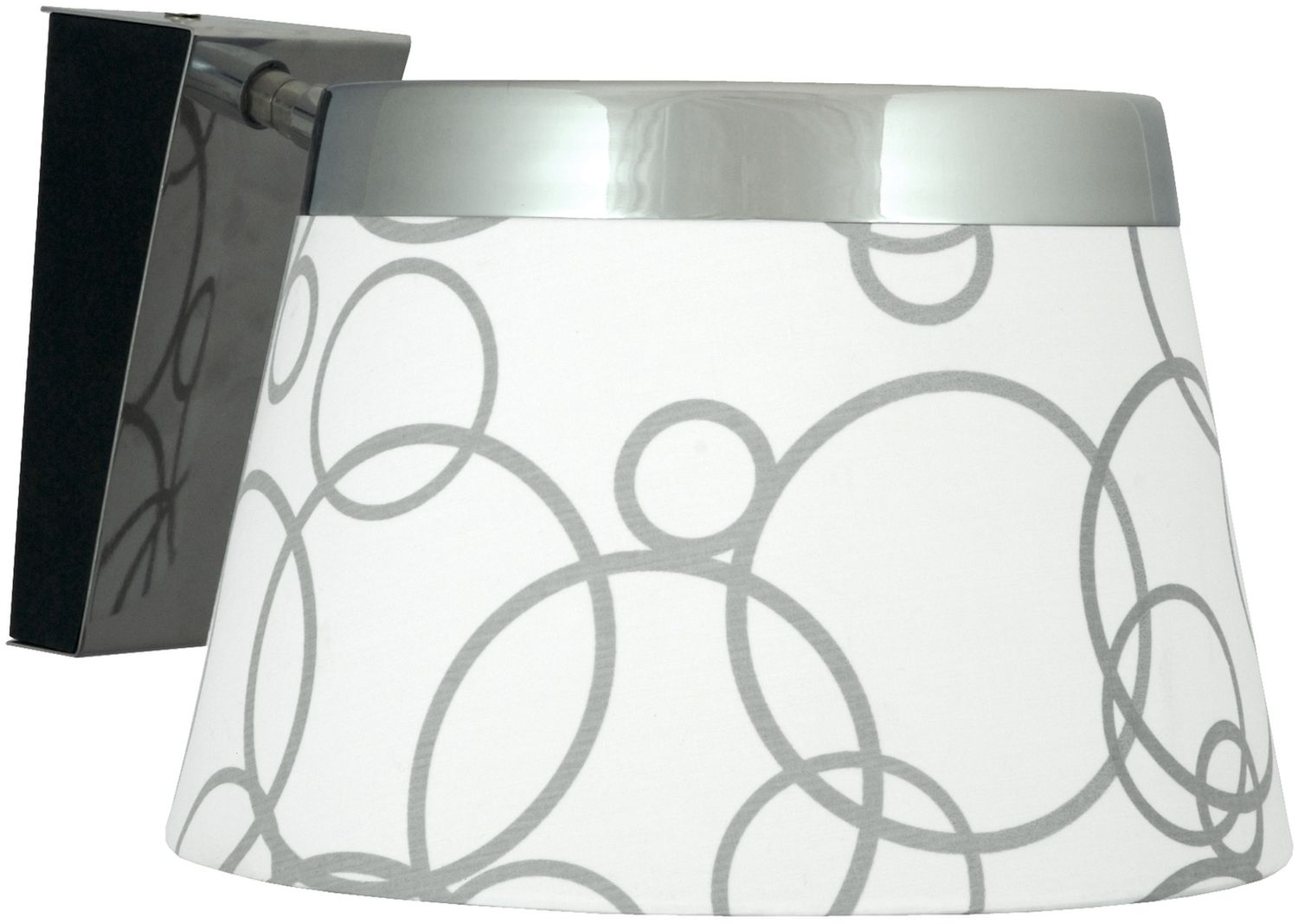 Candellux Impresja lampada da parete 1x60 W bianco-cromo 21-46478