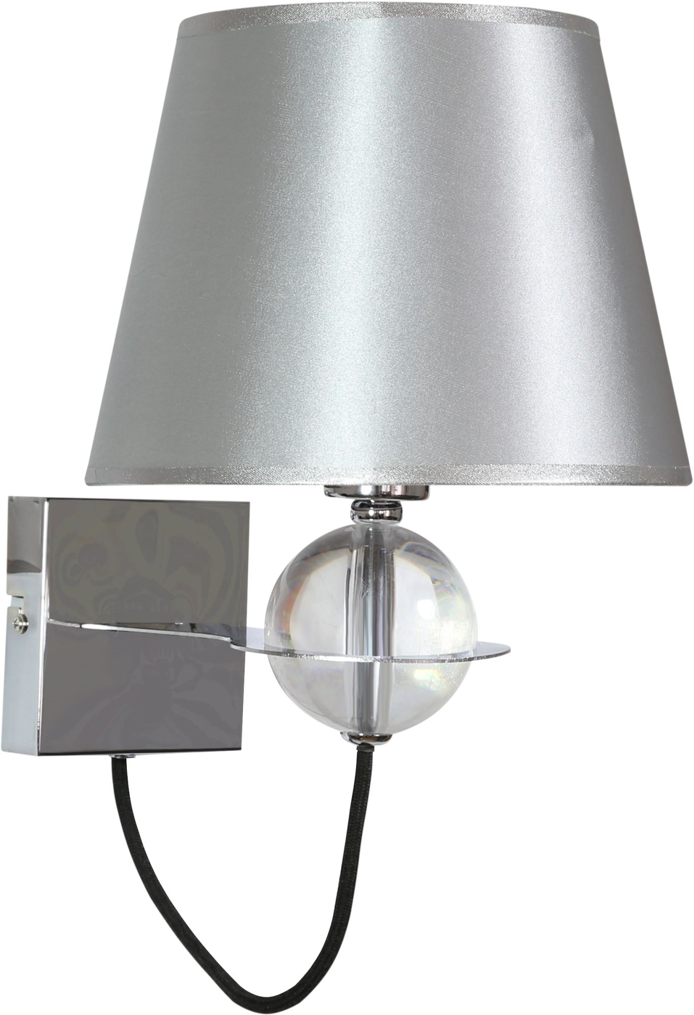Candellux Tesoro lampada da parete 1x40 W cromo-argento 21-29522