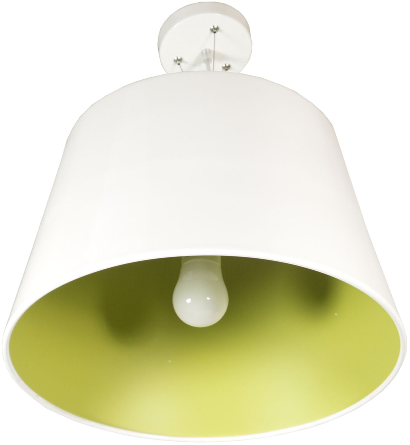 Candellux Enyo lampada sospesa 1x60 W bianco-verde 31-27620