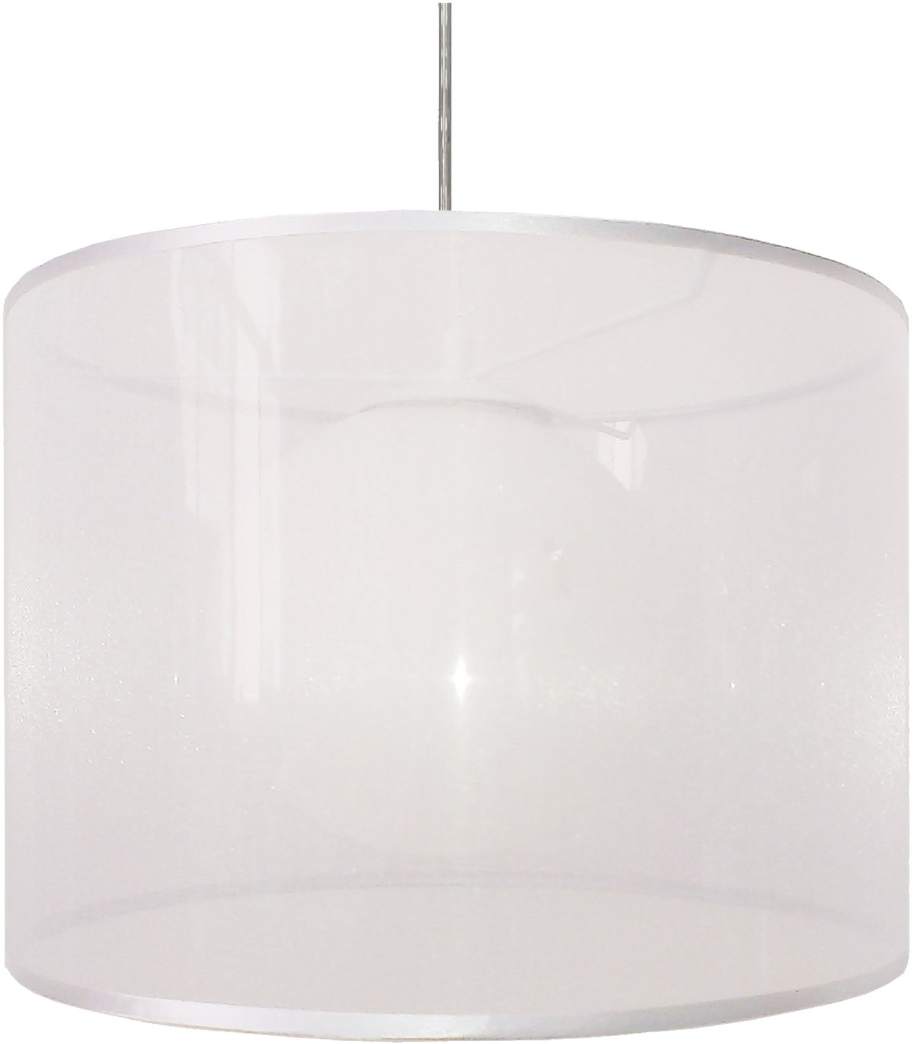 Candellux Chicago lampada sospesa 1x60 W bianco 31-24886