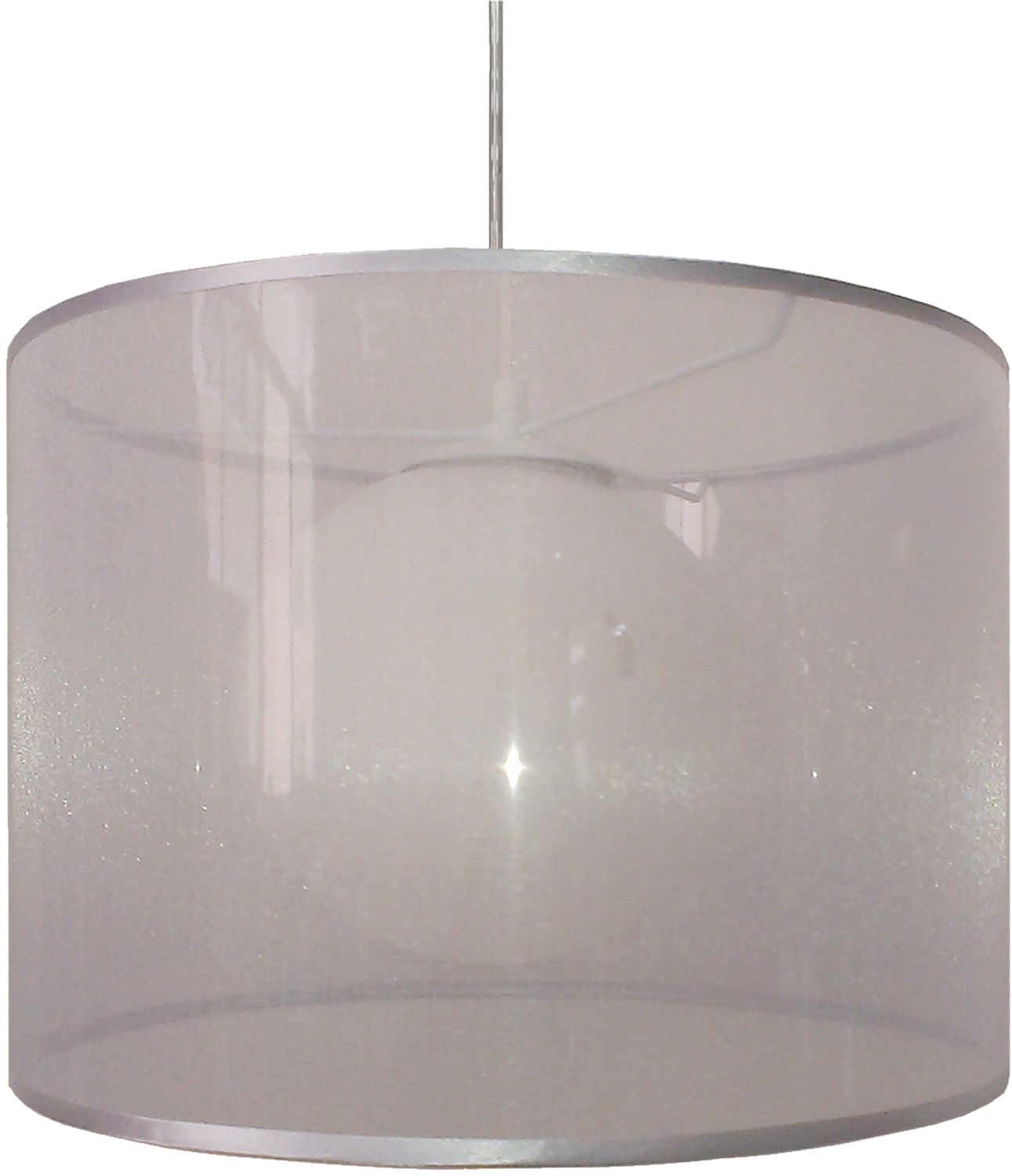 Candellux Chicago lampada sospesa 1x60 W argento 31-24916