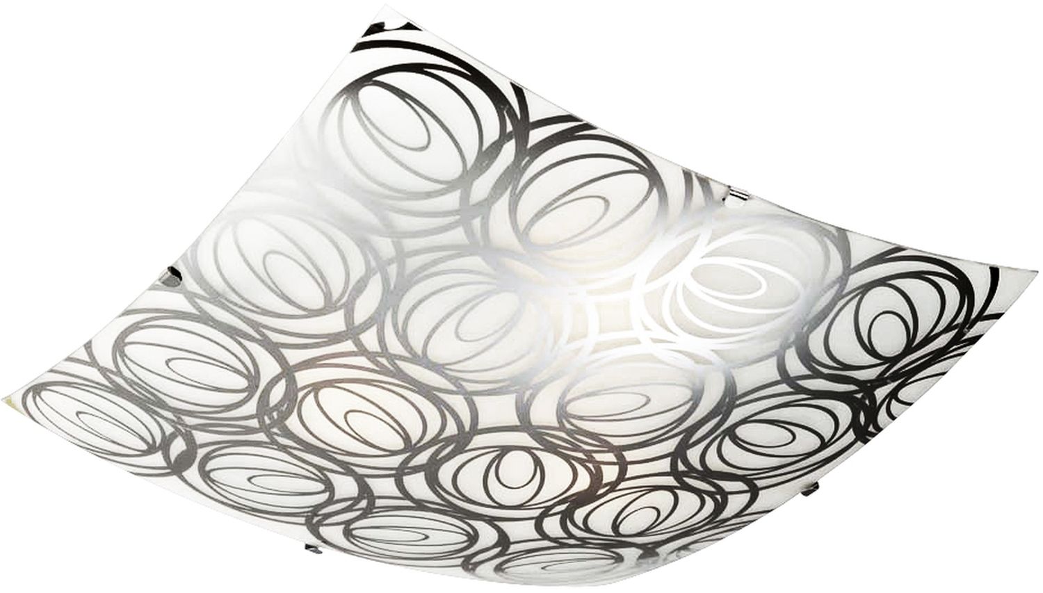Candellux Silk plafoniera 1x60 W bianco-cromo 10-13064