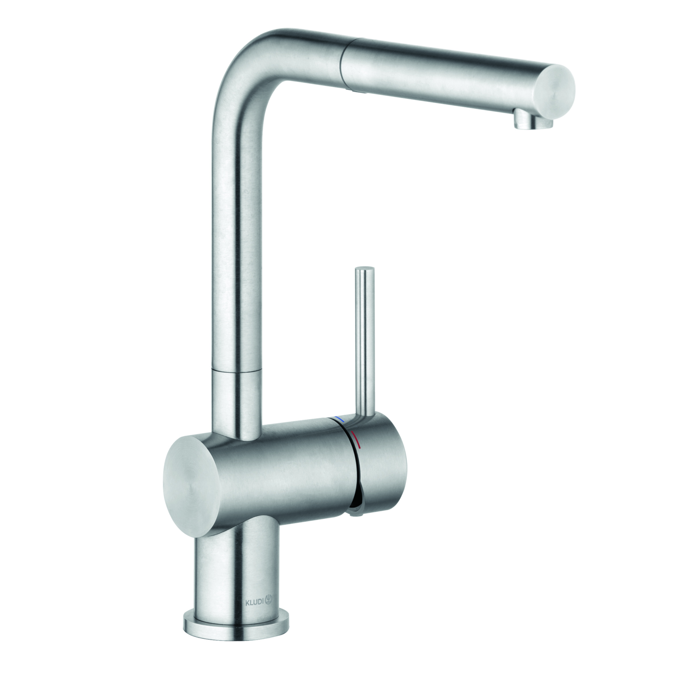 Kludi L Steel rubinetto da cucina verticale acciaio inossidabile 45851F877