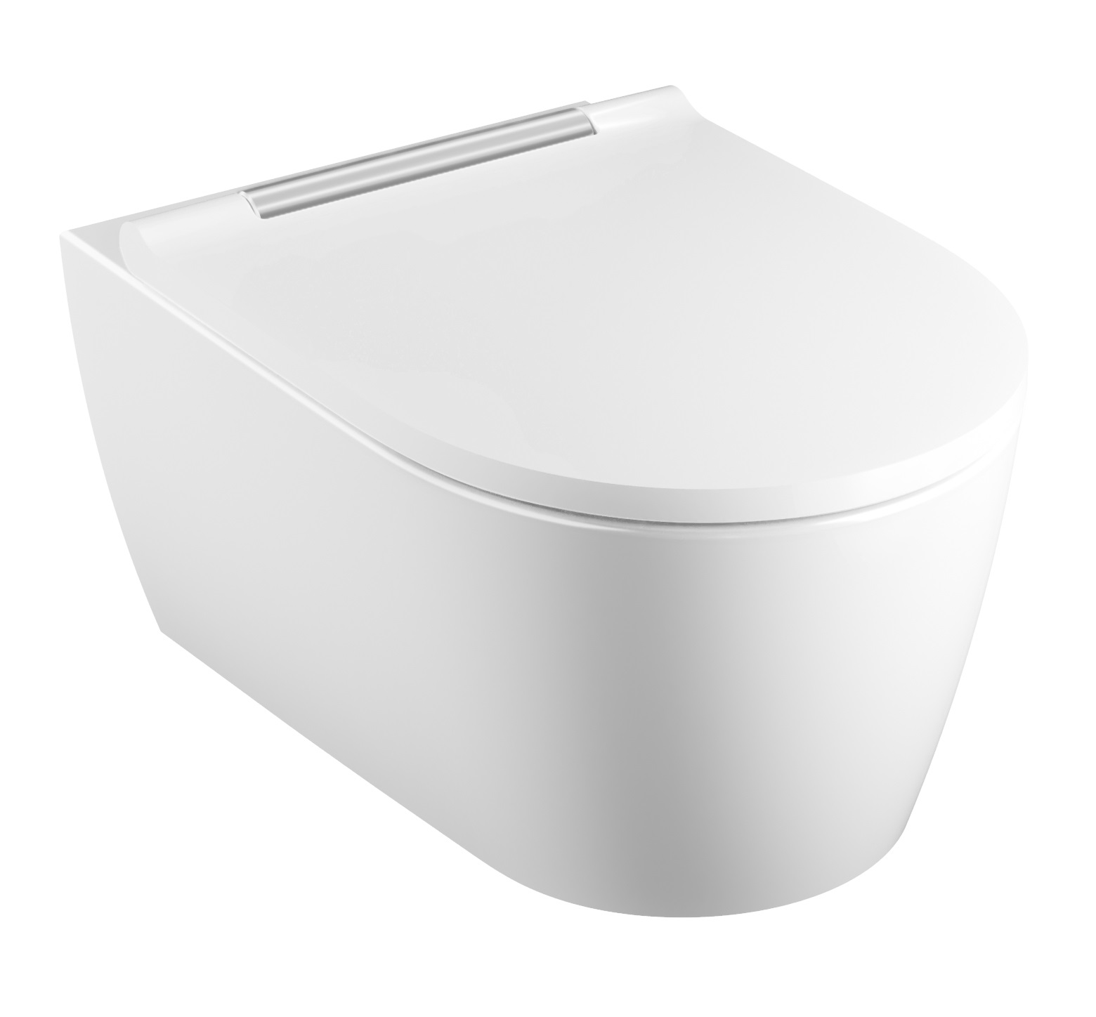 Geberit One vaso wc con copriwater a discesa lenta sospeso senza brida con scarico a vortice bianco opaco 500.202.JT.1