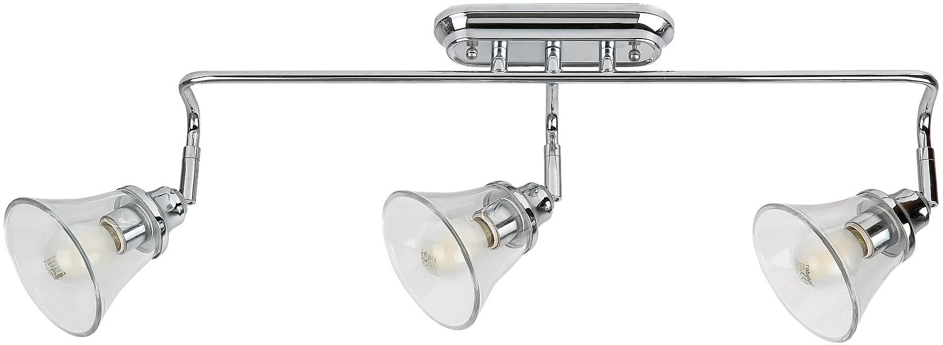 Rabalux Antoine lampada da parete 3x40 W cromo-trasparente 3209