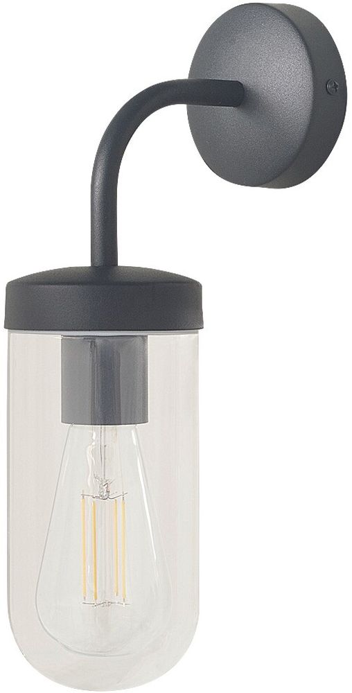 Rabalux Yago lampada da parete 1x60 W nero-trasparente 3310