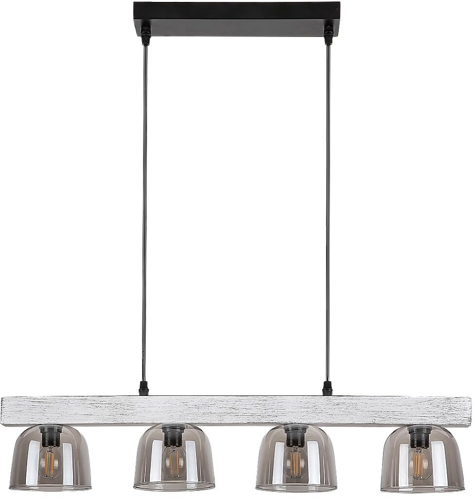Rabalux Cardamom lampada sospesa 4x40 W fumé-legno 3120