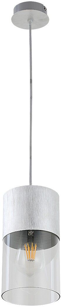 Rabalux Zelkova lampada sospesa 1x40 W trasparente-alluminio 3154