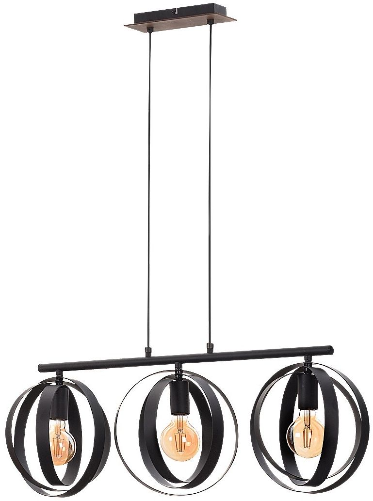 Rabalux Cortado lampada sospesa 3x40 W nero 5361