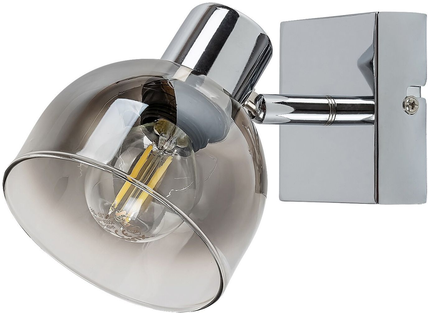 Rabalux Tarien lampada da parete 1x40 W cromo-fumé 3248