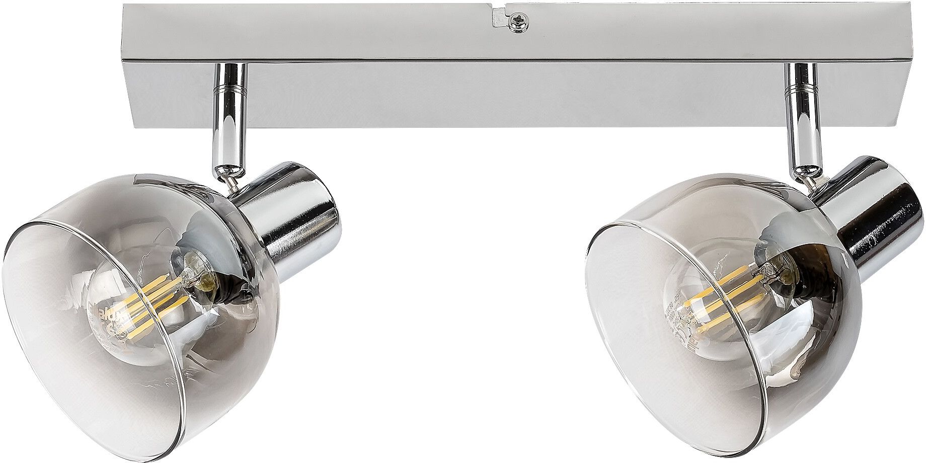 Rabalux Tarien lampada da parete 2x40 W cromo-fumé 3249