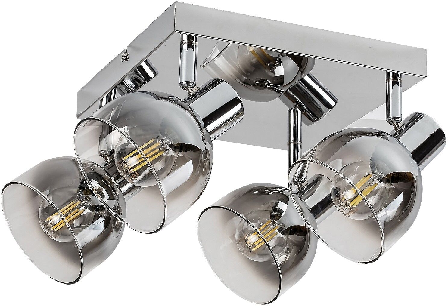 Rabalux Tarien lampada da soffitto 4x40 W cromo-fumé 3250