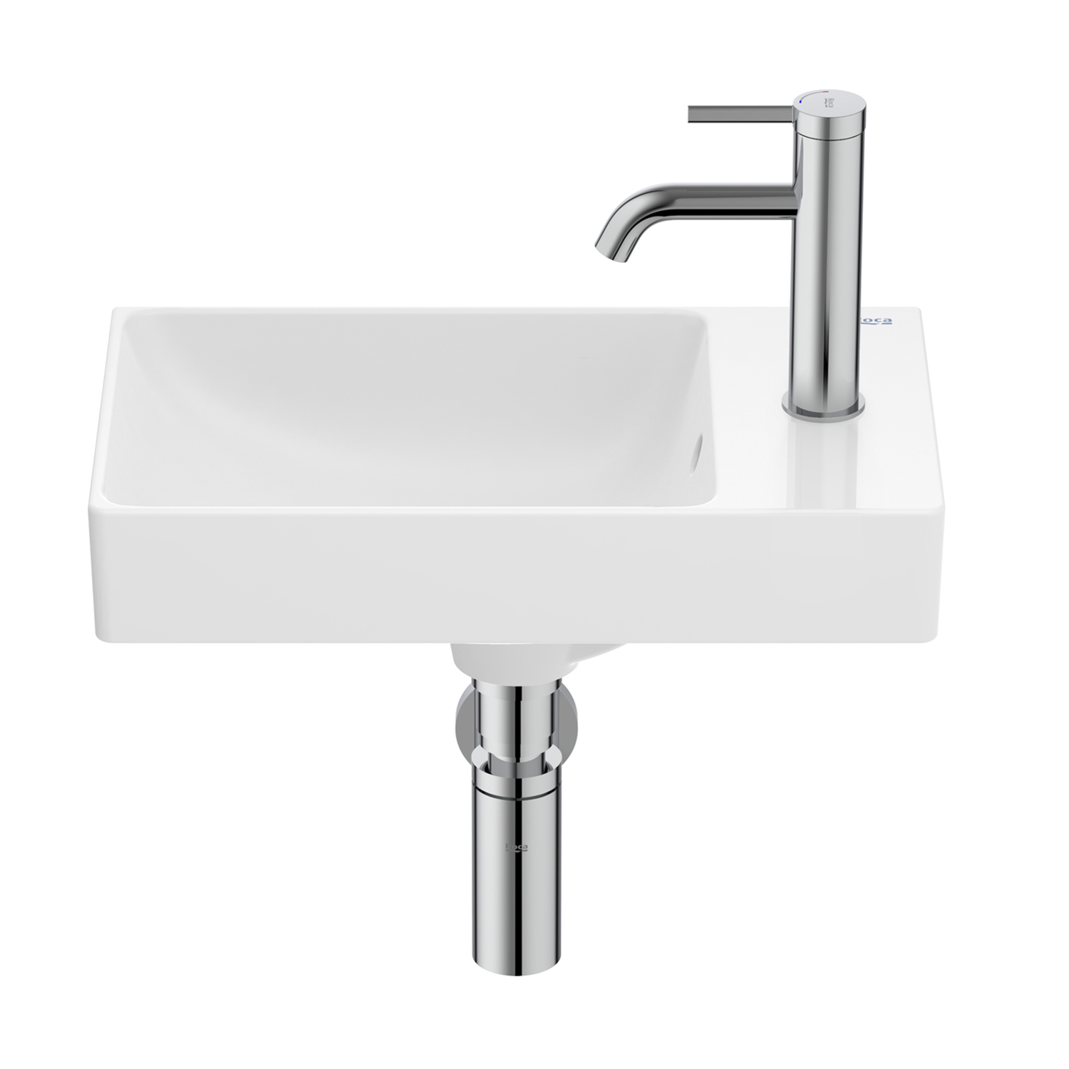 Roca Ona lavabo 45x26 cm rettangolare a parete bianco A327681000