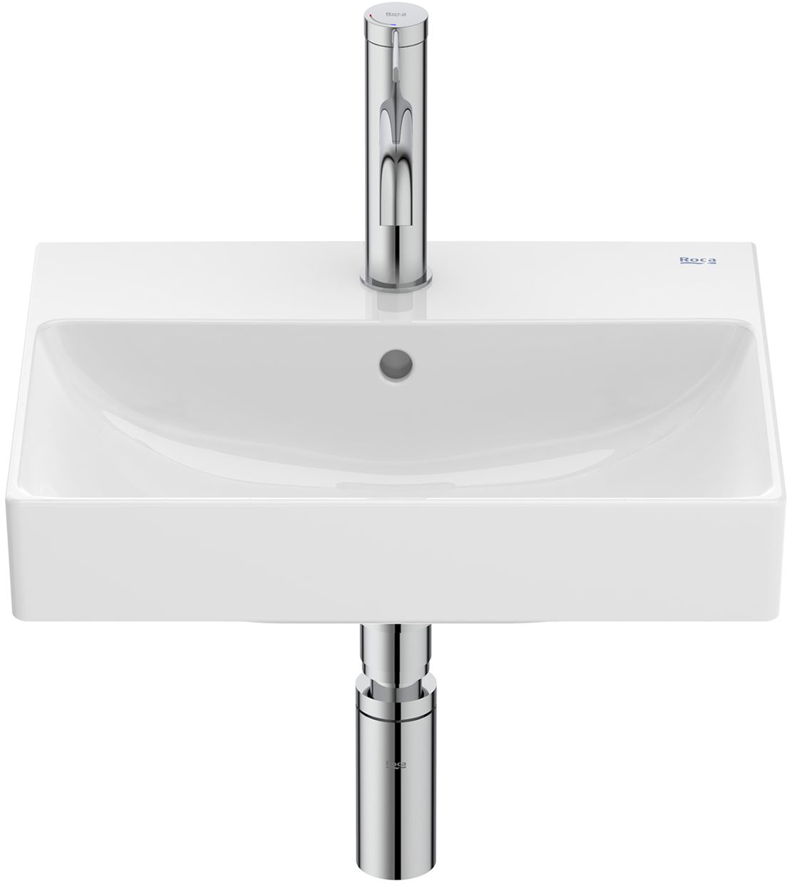 Roca Ona lavabo 45x36 cm rettangolare a parete bianco A327682000