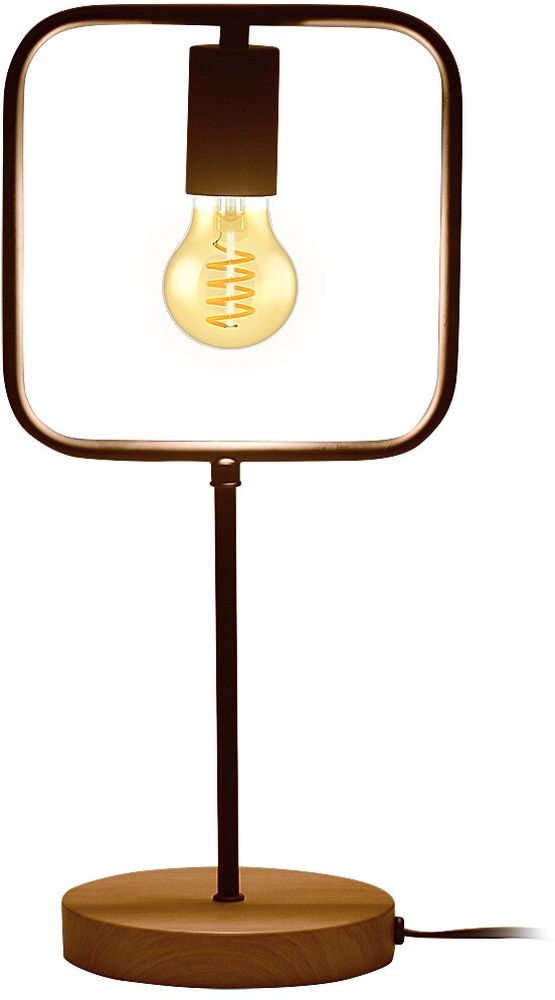 Rabalux Rufin lampada da tavolo 1x40 W nero-legno 3219