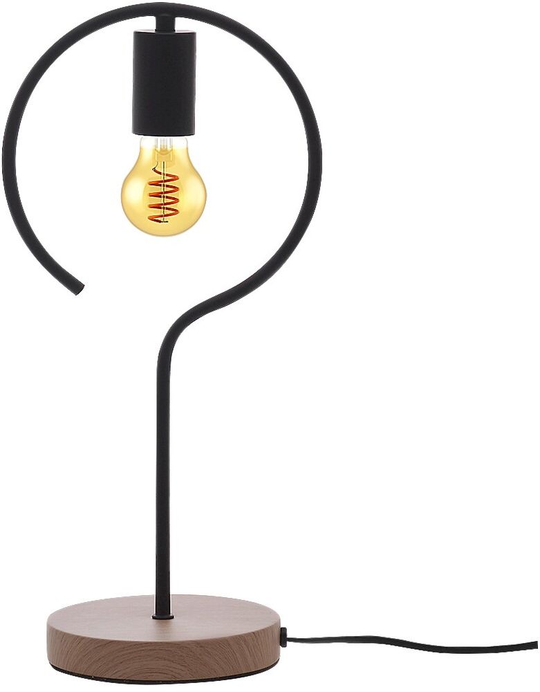 Rabalux Rufin lampada da tavolo 1x40 W nero-legno 3220