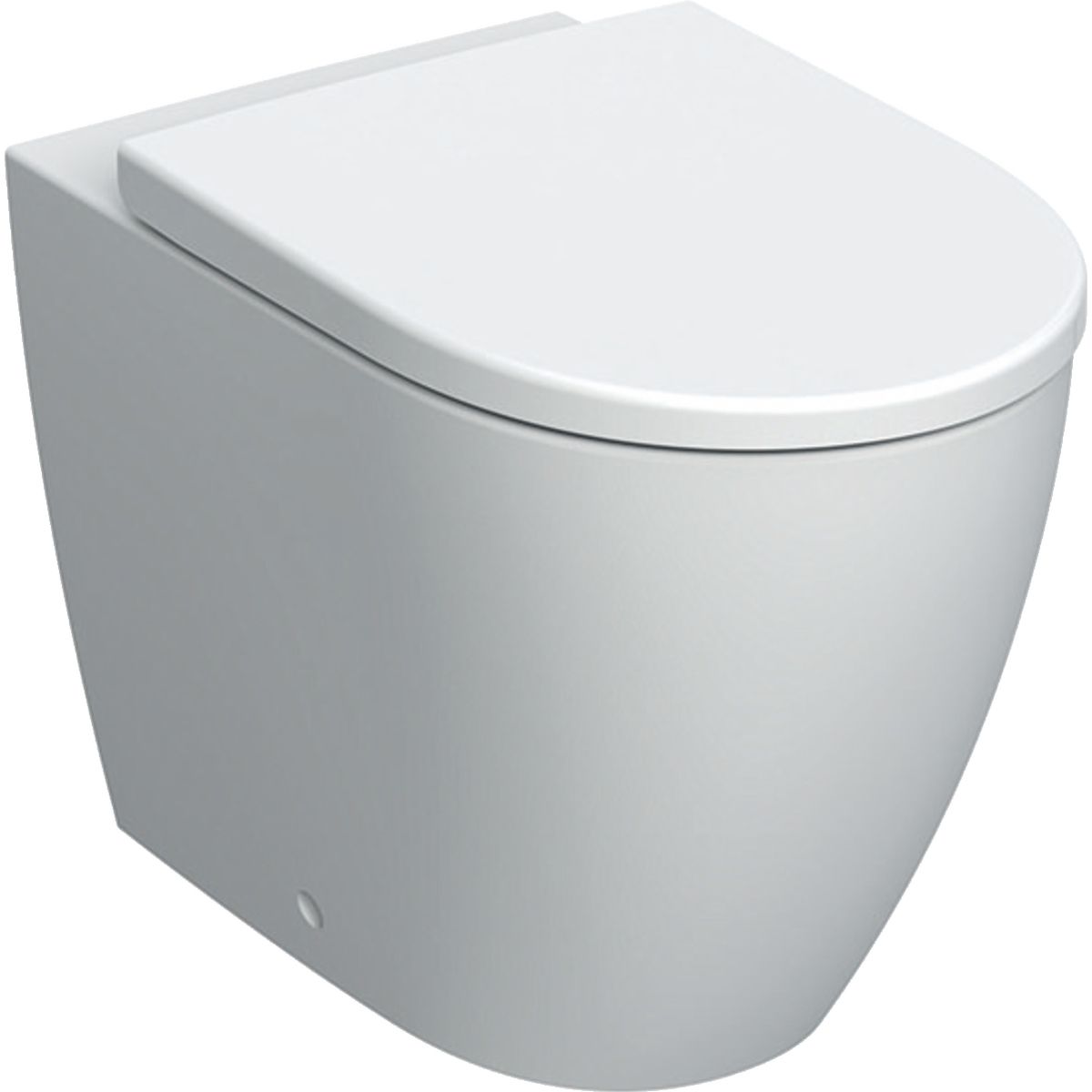 Geberit iCon set vaso wc con copriwater a terra senza brida bianco opaco 502.383.JT.1