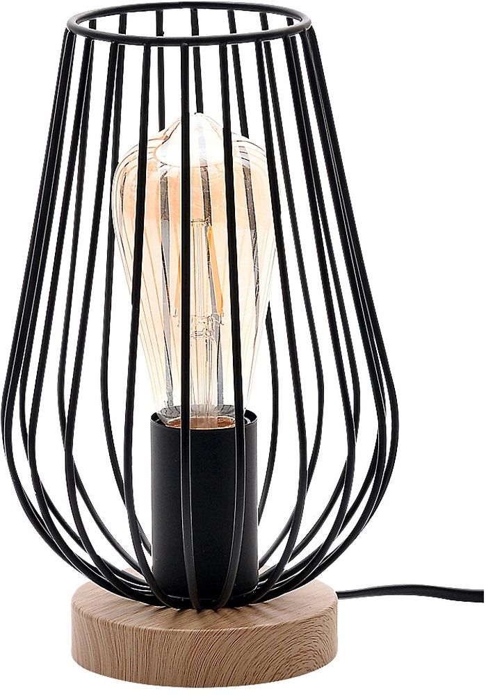 Rabalux Gremio lampada da tavolo 1x40 W nero-legno 6915