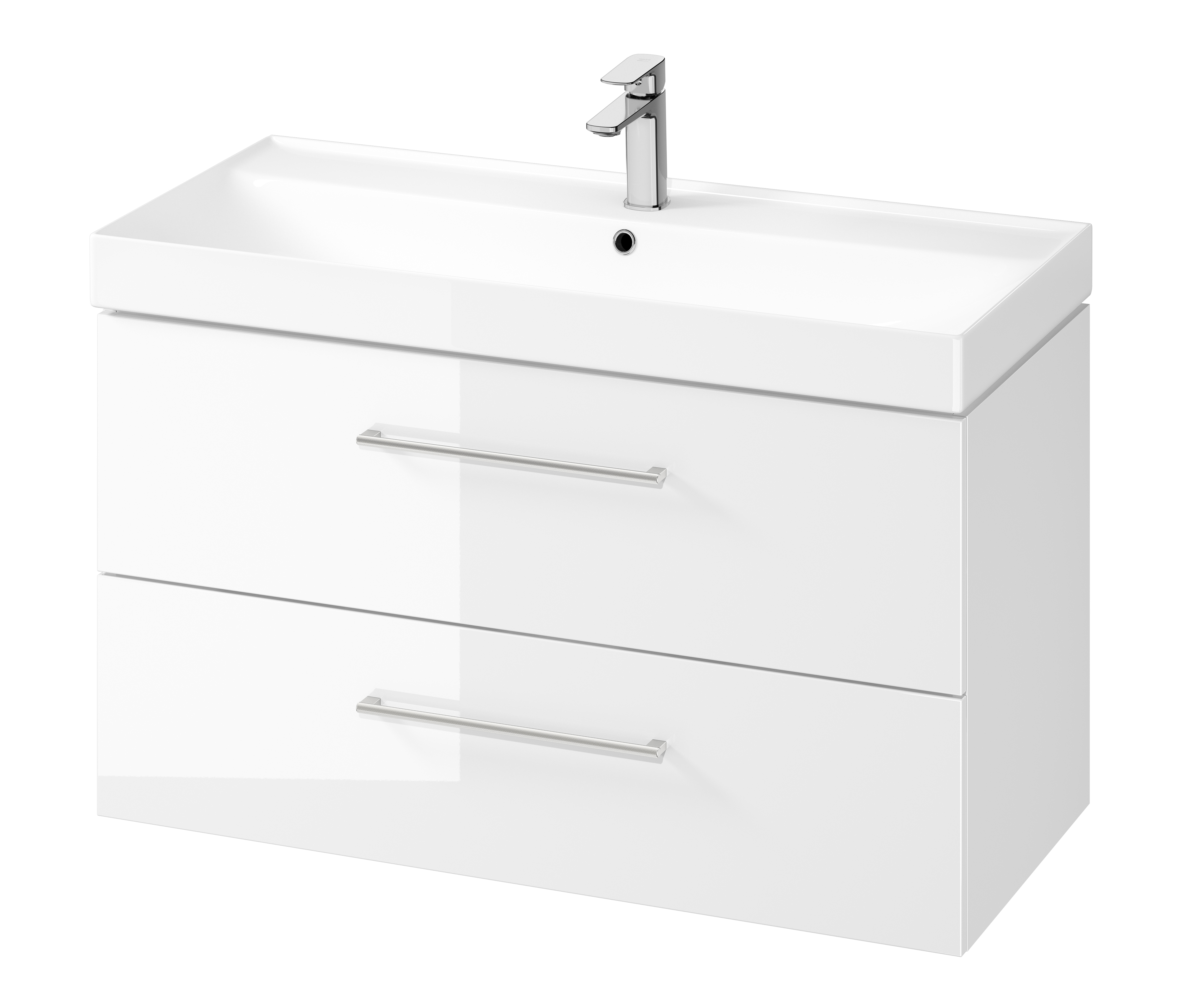 Set lavabo Cersanit Larga K120-011, armadietto Cersanit Larga S932-076