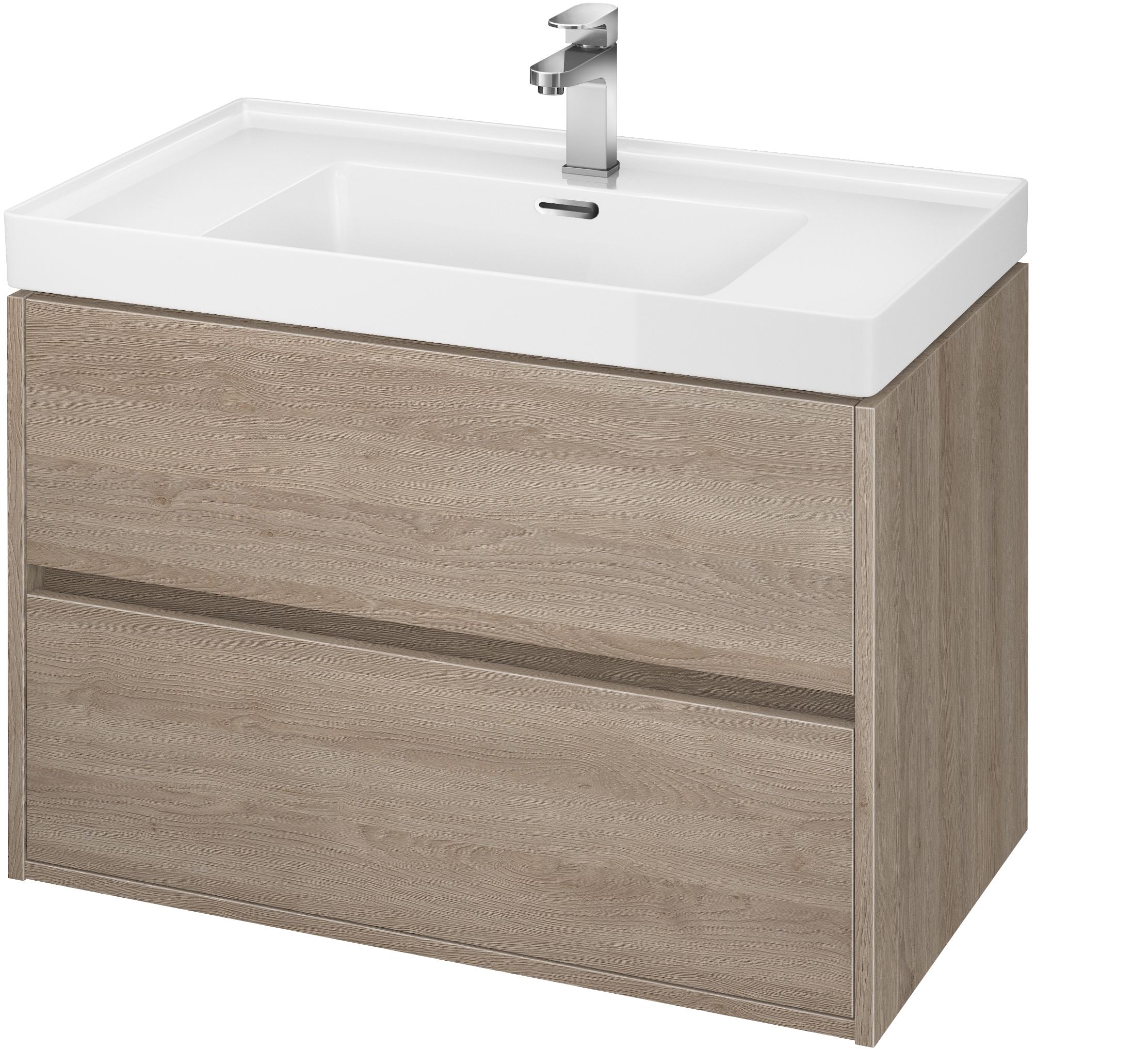 Set armadietto Cersanit Crea S924-009, lavabo Cersanit Crea K114-017