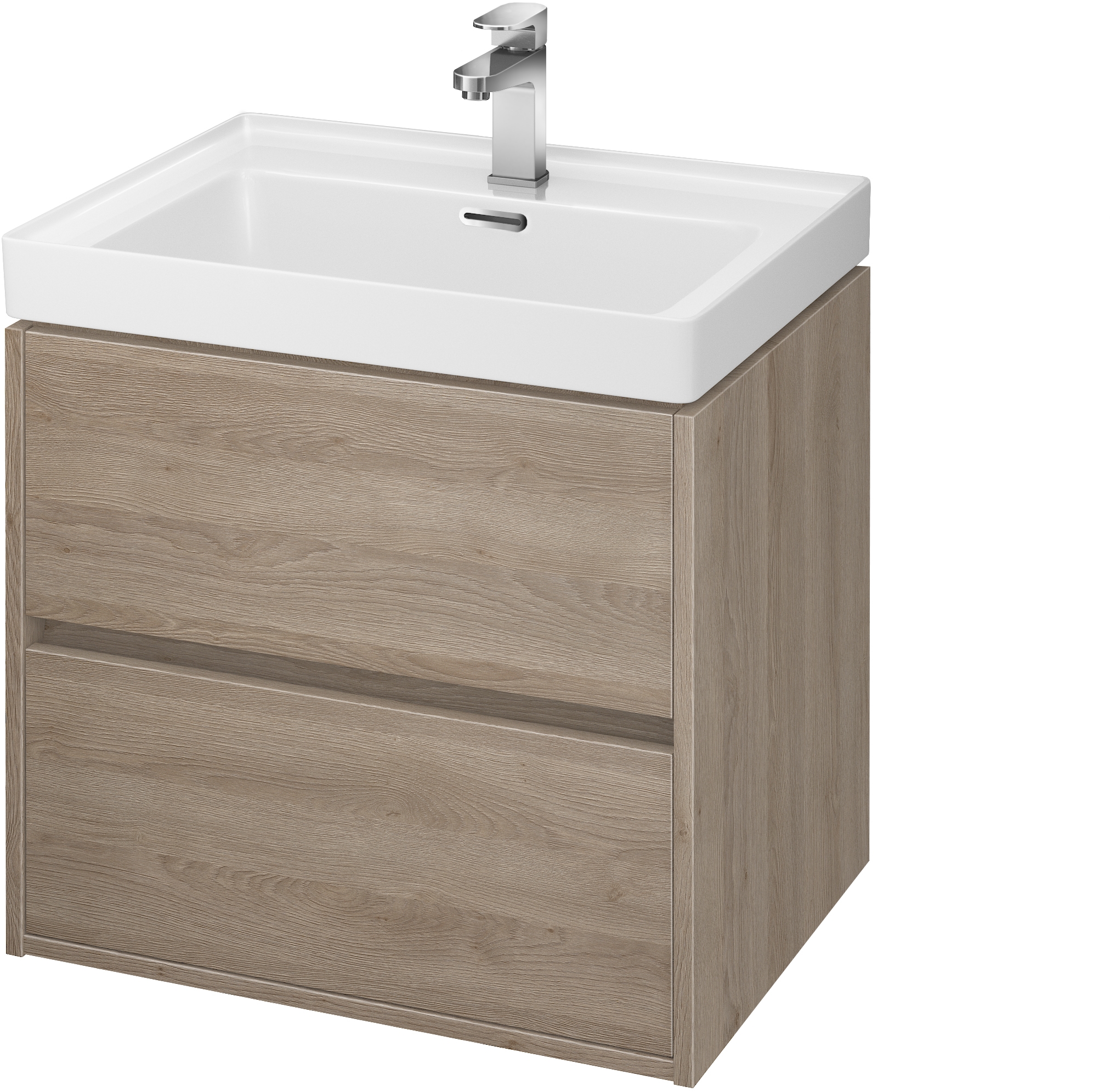 Set armadietto Cersanit Crea S924-008, lavabo Cersanit Crea K114-006