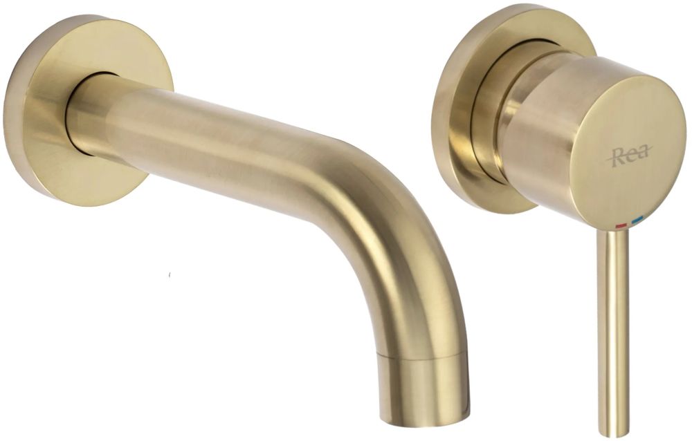 Rea Lungo L. rubinetto per lavabo da incasso oro REA-B8652