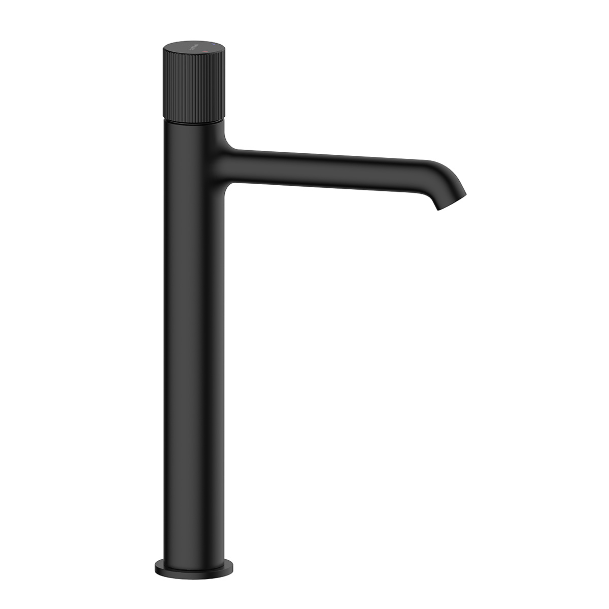 Oltens Hamnes rubinetto per lavabo verticale nero opaco 32402300