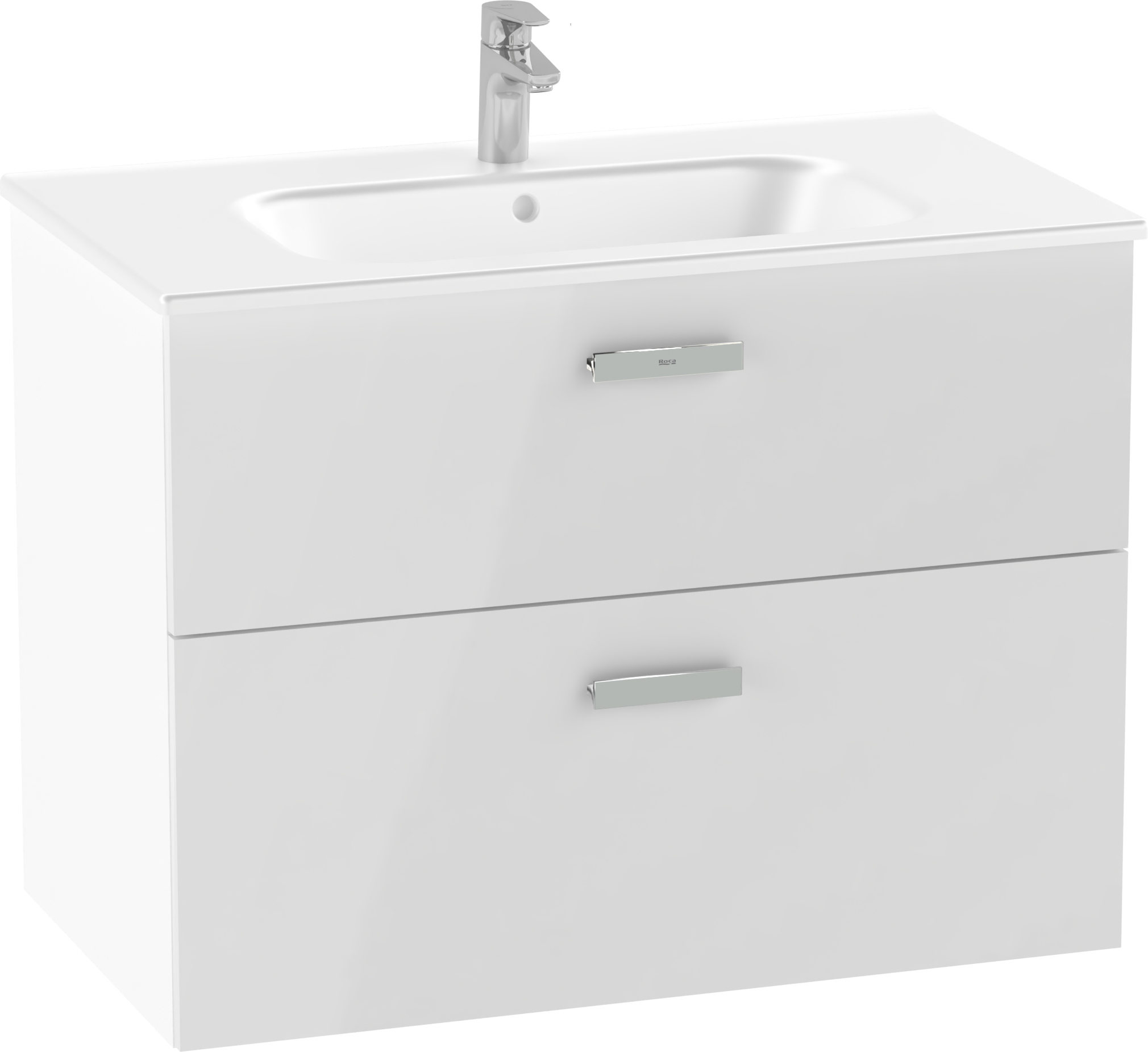 Roca Victoria Pro lavabo con armadietto 80.5 cm bianco A851880806