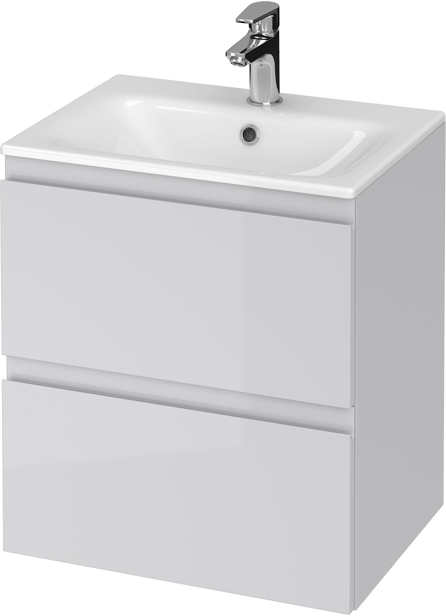 Cersanit Moduo lavabo con armadietto 50 cm grigio S801-311-ECO