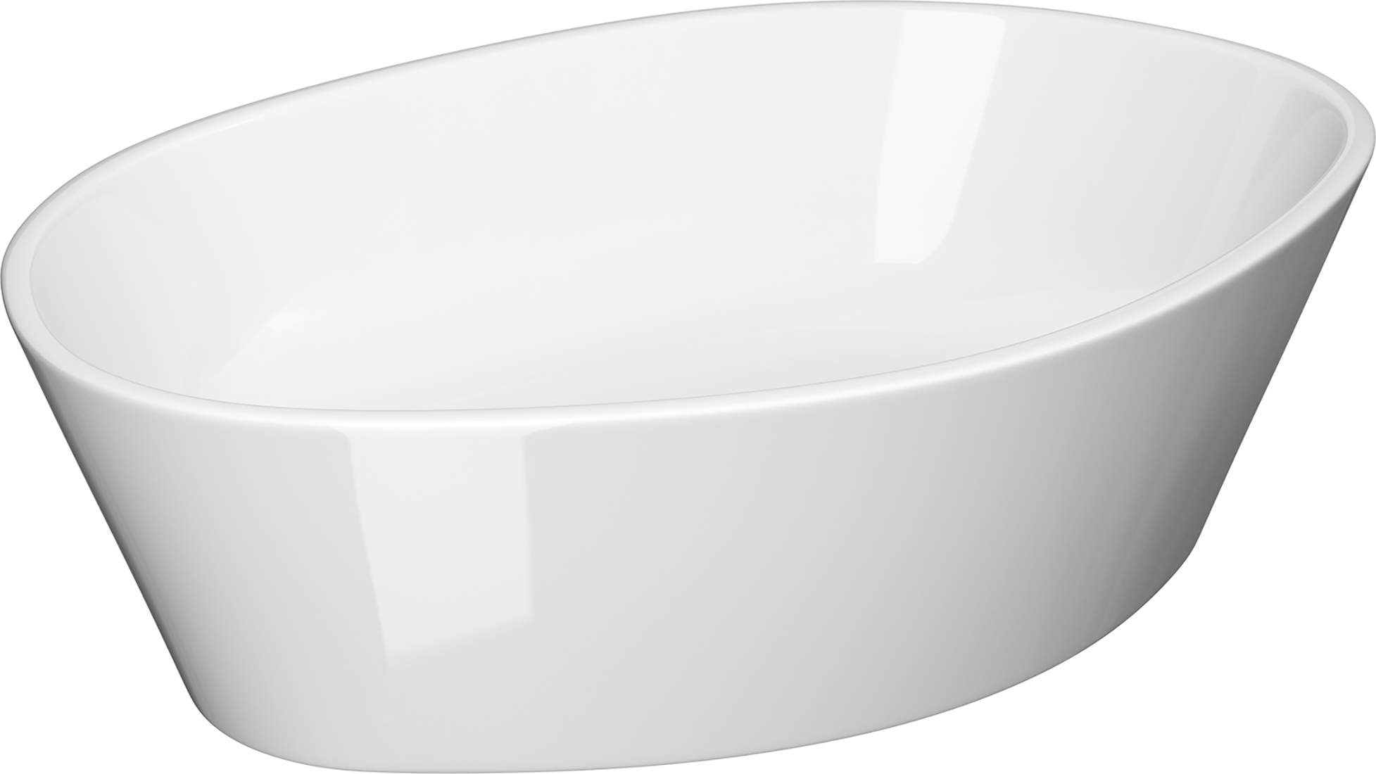 Cersanit City lavabo 52.5x35 cm ovale da appoggio bianco K35-046-ECO