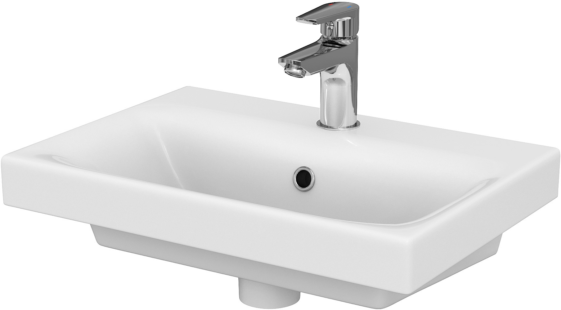 Cersanit Moduo lavabo 50x35 cm rettangolare da mobile bianco K116-008-ECO