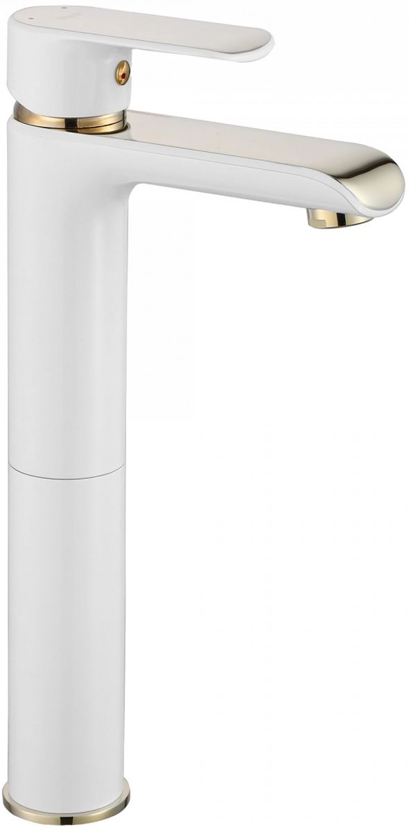 Rea Bloom rubinetto per lavabo verticale bianco-oro REA-B9931