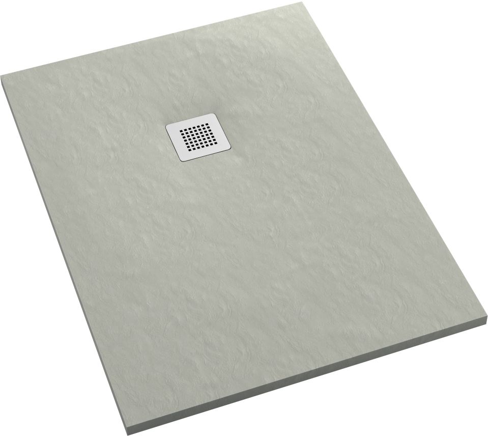Schedpol Kalait Cement Stone piatto doccia rettangolare + mascherina 110x90 cm cemento 3.3116/CT/ST-M2