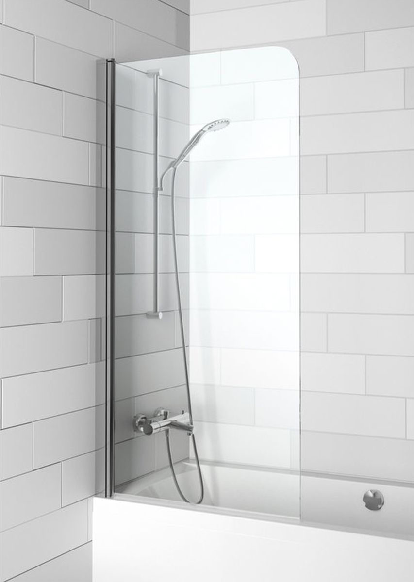 Riho Novik parete vasca 75 cm 1 anta cromo lucida/vetro trasparente G003043120