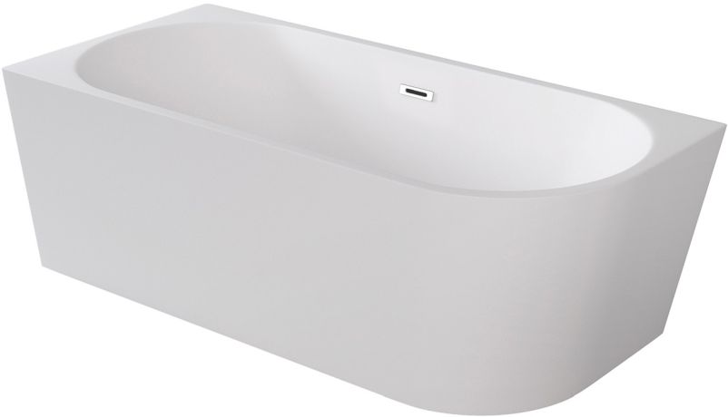 Besco Zoya vasca da bagno a parete 170x80 cm rettangolare bianco #WAS-170-ZLB