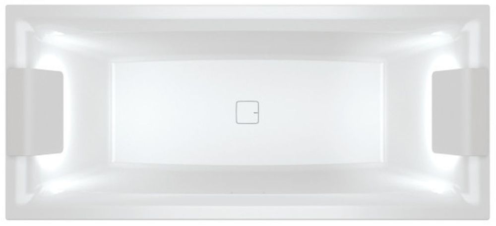 Riho Still Square LED vasca da bagno rettangolare 180x80 cm bianco B099005005