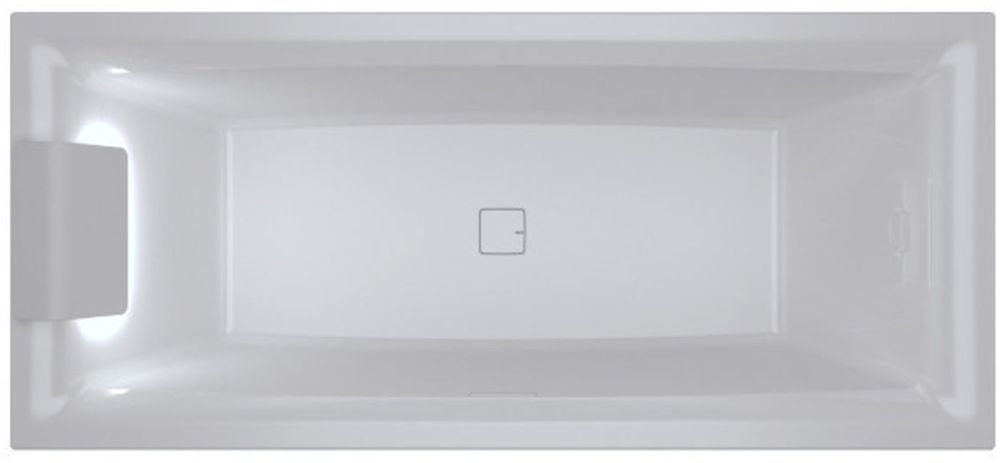 Riho Still Square LED vasca da bagno rettangolare 180x80 cm bianco B099004005