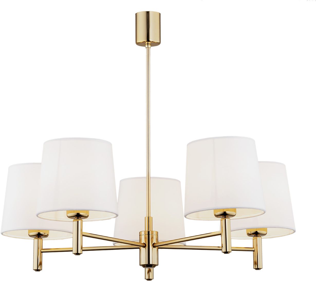 Argon Ponte Plus lampada da soffitto 5x15 W bianco-ottone 2106