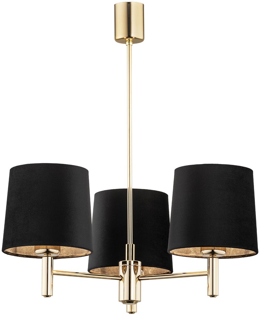 Argon Ponte Plus lampada da soffitto 3x15 W nero-ottone 6111